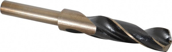 Value Collection 01343490 Reduced Shank Drill Bit 49/64'' Dia, 1/2'' Shank Dia, 118 °, Cobalt