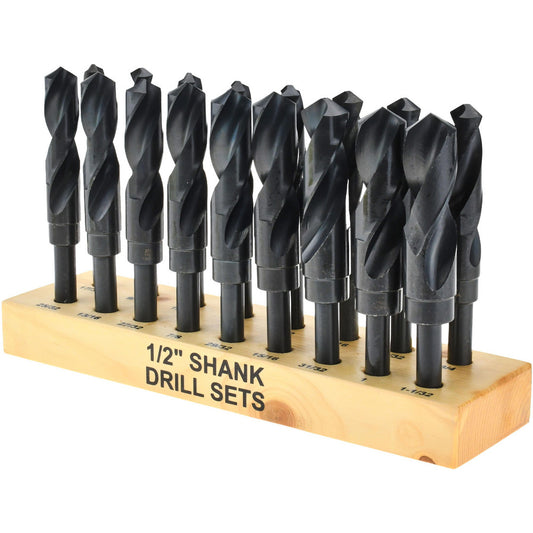 Value Collection 01345172 Drill Bit Set Reduced Shank Drill Bits, 17 Pc, 118 &deg, High Speed Steel