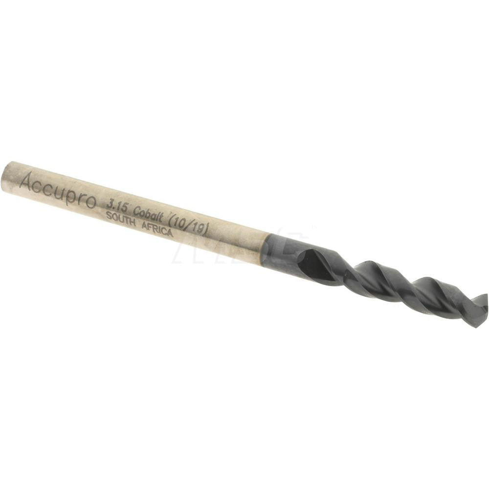 Accupro 1630315A-AC Screw Machine Length Drill Bit 0.124" Dia, 130 &deg Point, Cobalt