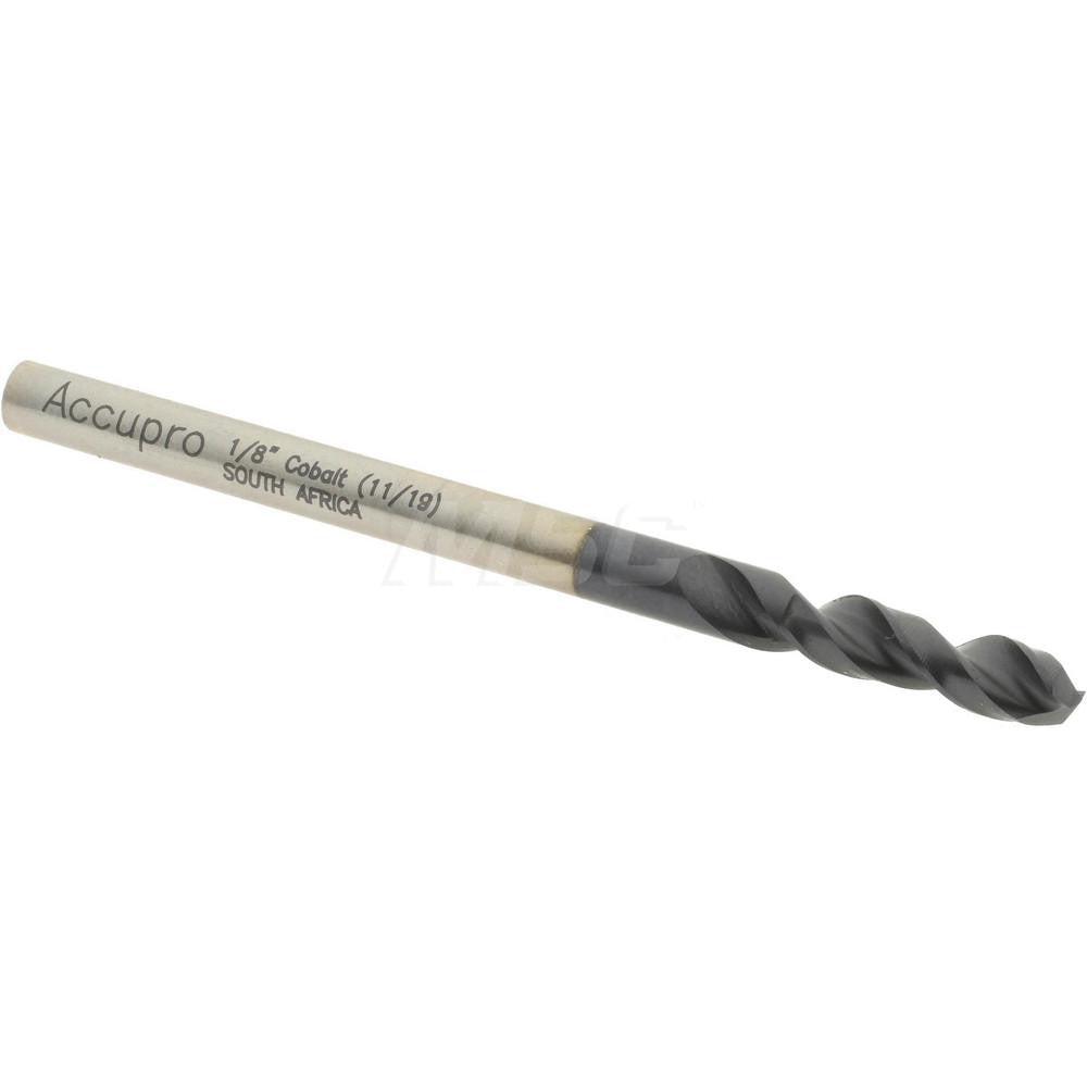 Accupro 1630318A-AC Screw Machine Length Drill Bit 1/8" Dia, 130 &deg Point, Cobalt