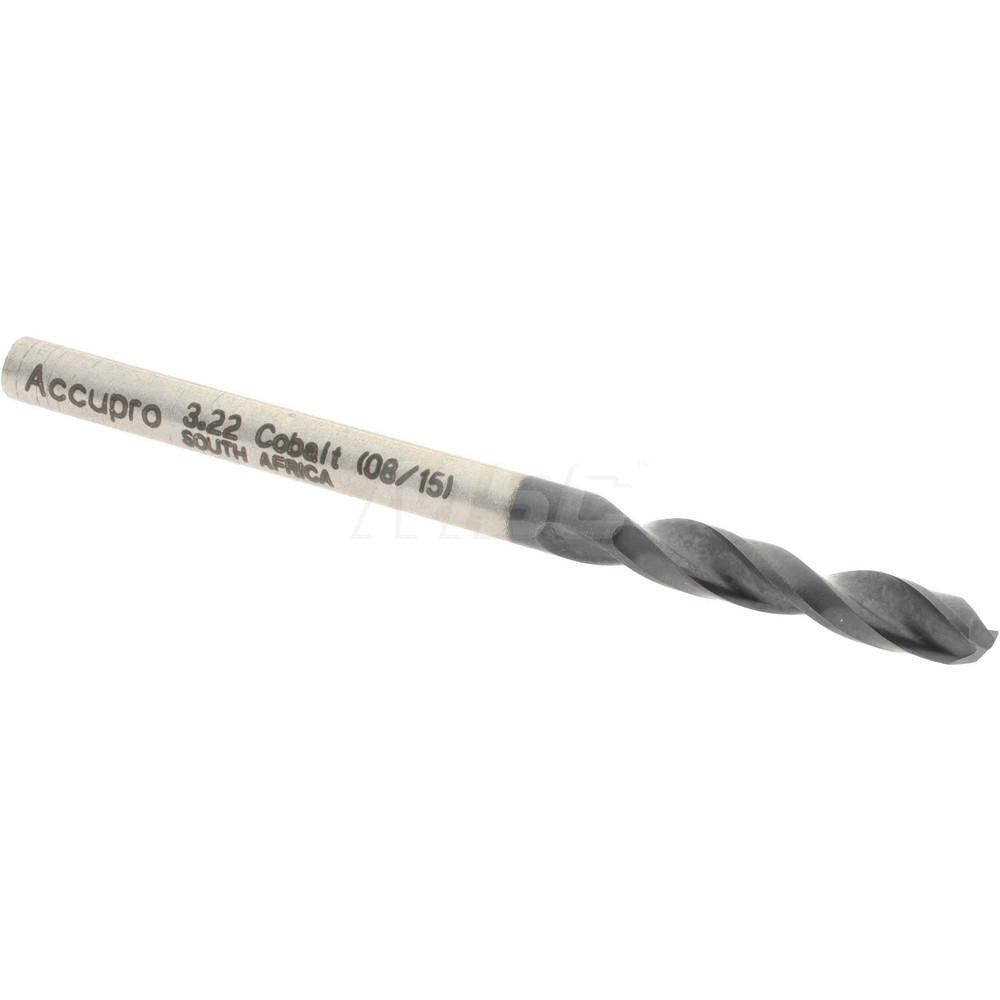 Accupro 1630322A-AC Screw Machine Length Drill Bit 0.1268" Dia, 130 &deg Point, Cobalt