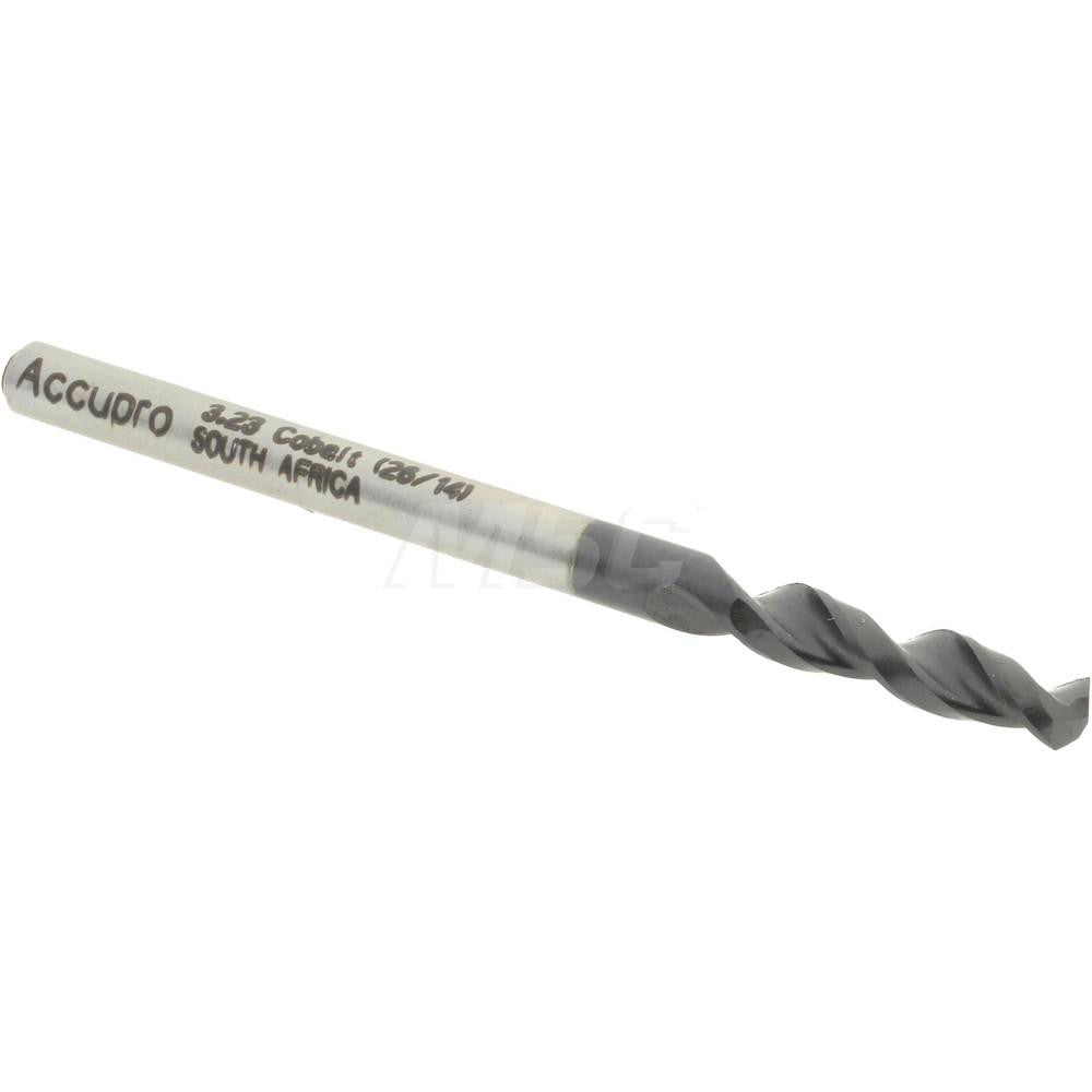 Accupro 1630323A-AC Screw Machine Length Drill Bit 0.1272" Dia, 130 &deg, Cobalt