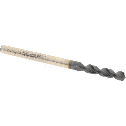 Accupro 1630345A-AC Screw Machine Length Drill Bit #29, 130 &deg Point, Cobalt