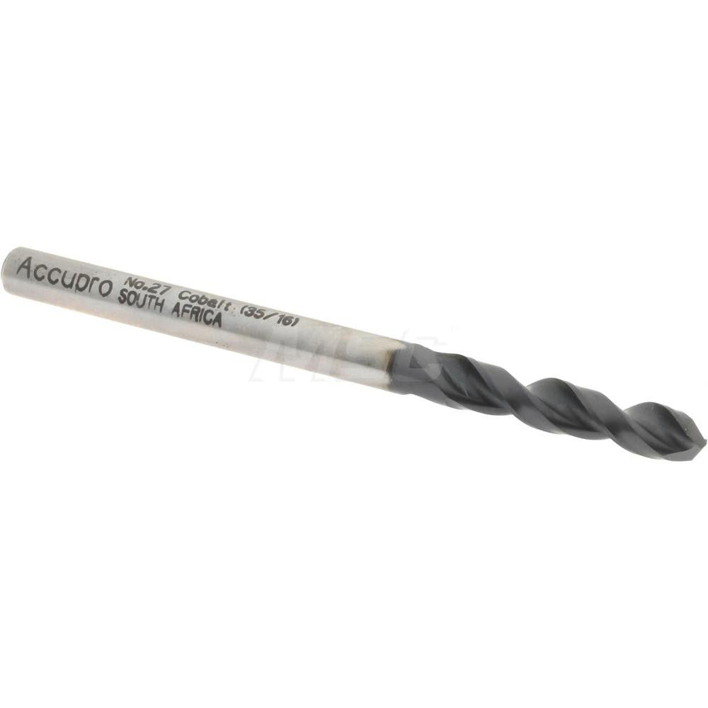 Accupro 1630366A-AC Screw Machine Length Drill Bit #27, 130 &deg Point, Cobalt