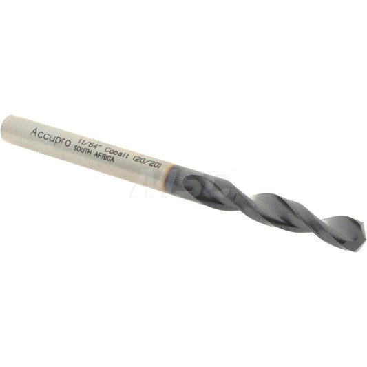 Accupro 1630437A-AC Screw Machine Length Drill Bit 0.1719" Dia, 130 &deg, Cobalt