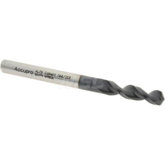 Accupro 1630475A-AC Screw Machine Length Drill Bit 0.187" Dia, 130 &deg Point, Cobalt