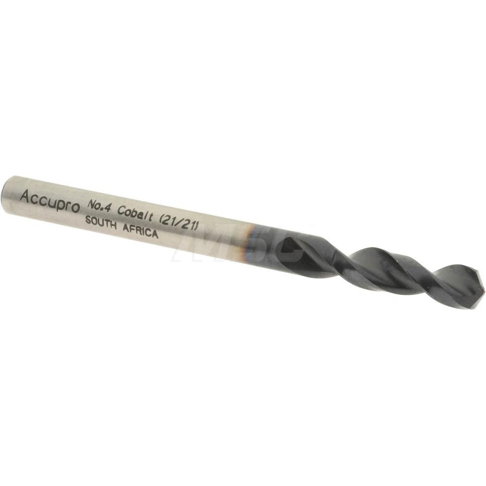Accupro 1630532A-AC Screw Machine Length Drill Bit #4, 130 &deg Point, Cobalt