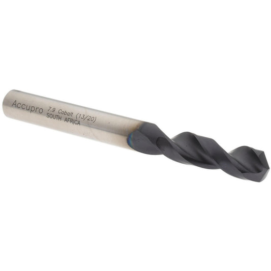 Accupro 1630790A-AC Screw Machine Length Drill Bit 0.311" Dia, 130 &deg Point, Cobalt