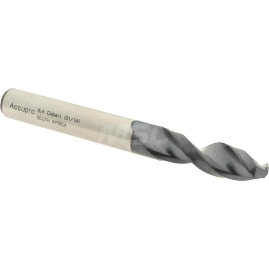 Accupro 1630940A-AC Screw Machine Length Drill Bit 0.3701" Dia, 130 &deg, Cobalt