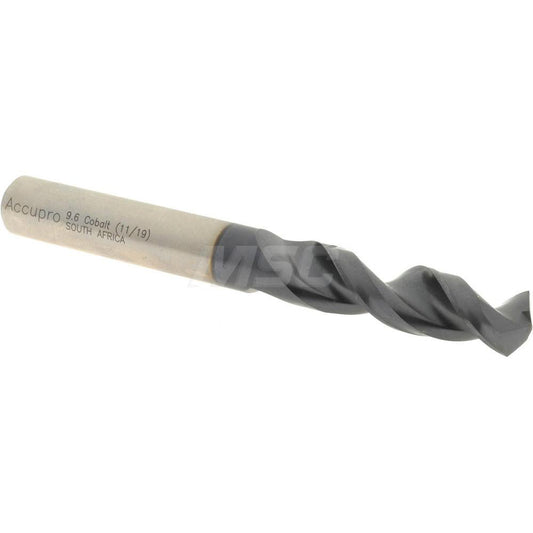 Accupro 1630960A-AC Screw Machine Length Drill Bit 0.378" Dia, 130 &deg Point, Cobalt