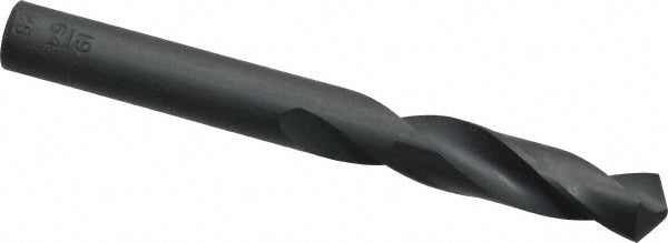 Value Collection 01350198 Screw Machine Length Drill Bit 19/64" Dia, 118 deg Point, High-Speed Steel