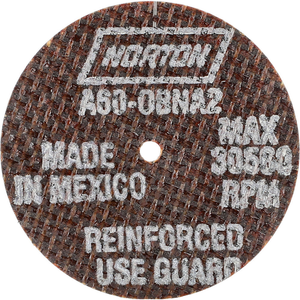 Norton 66243428041 Cutoff Wheel 2" Dia, 0.06" Thick, 1/8" Hole, Aluminum Oxide