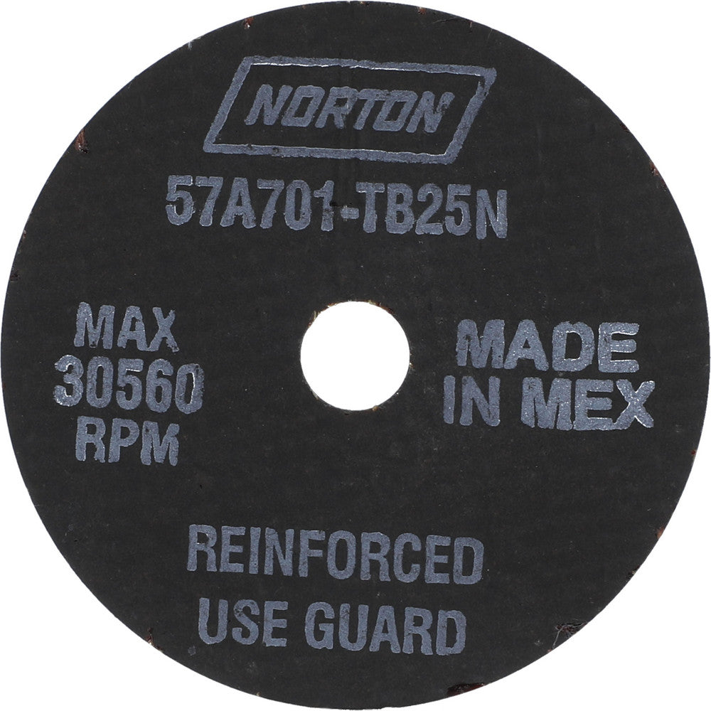 Norton 66243522372 Cut-Off Wheel 2-1/2" Dia, 1/16" Thick, 3/8" Hole, Aluminum Oxide