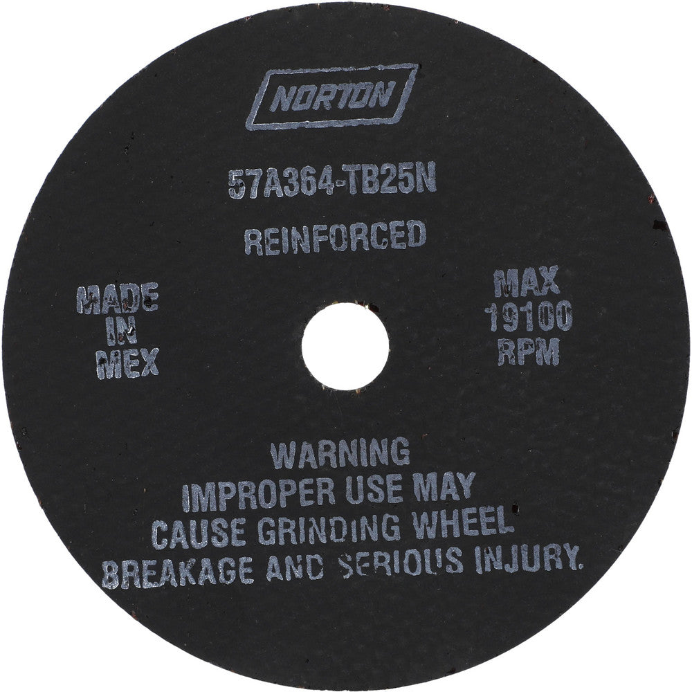Norton 66243522502 Cut-Off Wheel 4" Dia, 1/16" Thick, 1/2" Hole, Aluminum Oxide