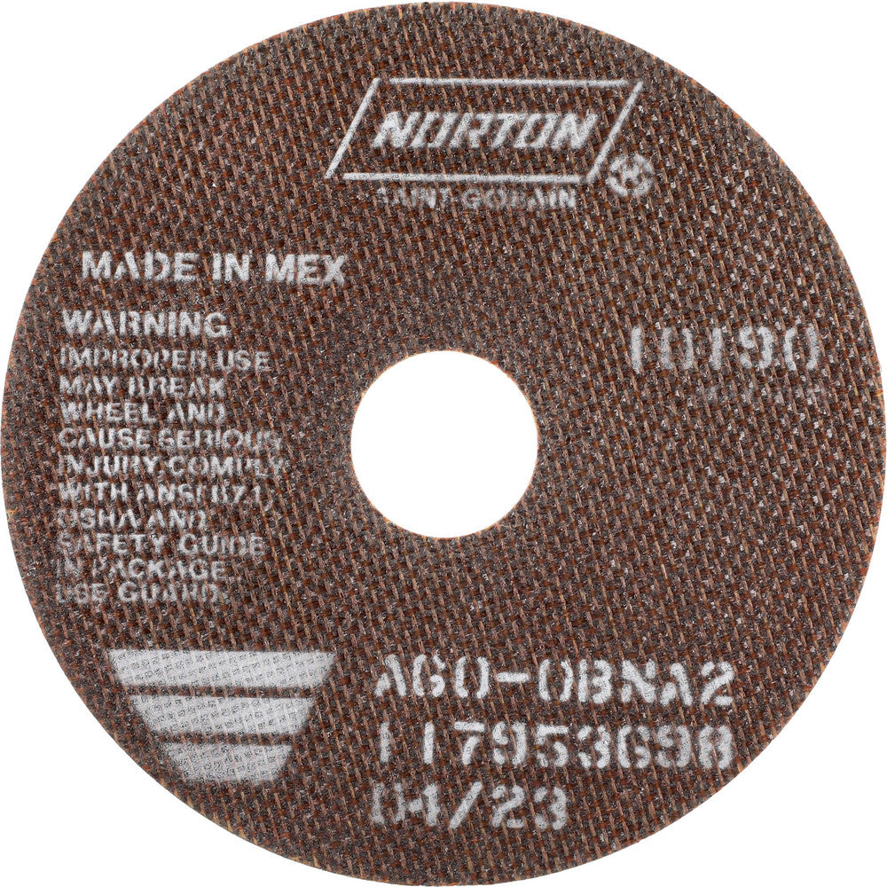 Norton 66252835055 Cutoff Wheel 6" Dia, 0.035" Thick, 1-1/4" Hole, Aluminum Oxide