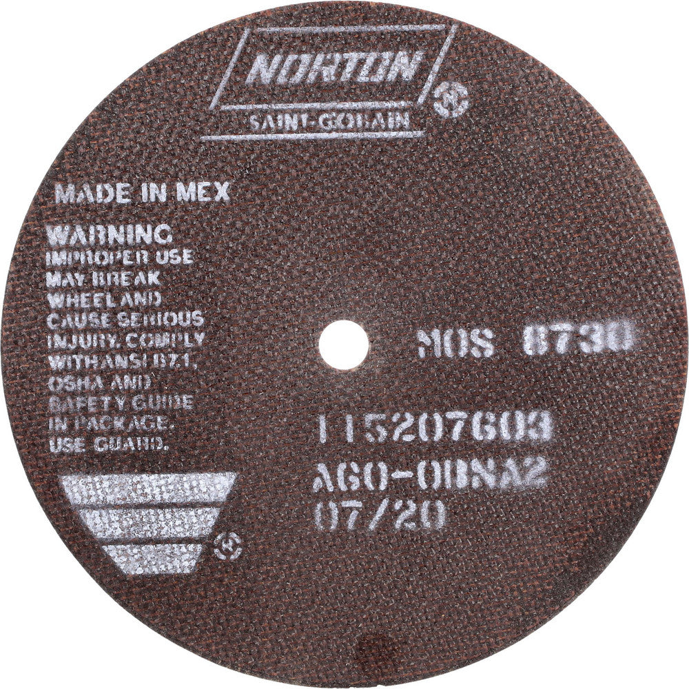 Norton 66252938816 Cutoff Wheel 7" Dia, 0.06" Thick, 1/2" Hole, Aluminum Oxide