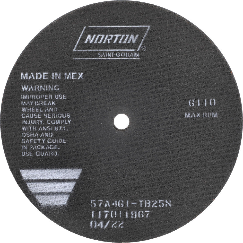 Norton 66253122817 Cut-Off Wheel 10" Dia, 1/16" Thick, 5/8" Hole, Aluminum Oxide