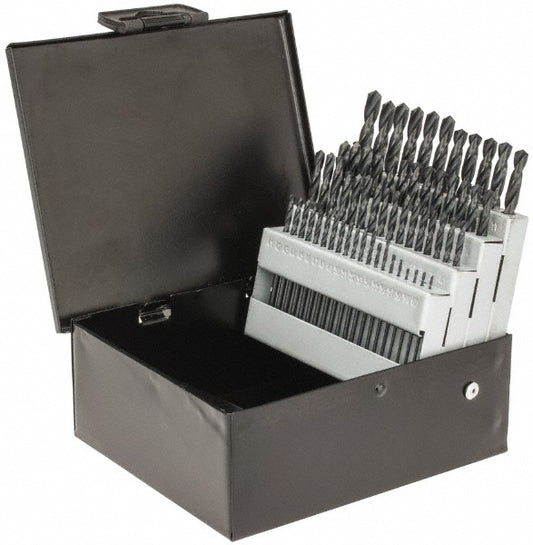 Value Collection 01356609 Drill Bit Set Screw Machine Length Drill Bits, 60 Pc, 118 &deg, High Speed Steel
