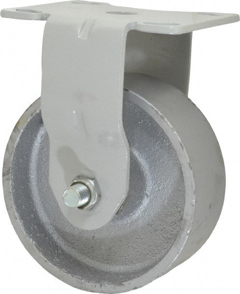 Fairbanks 1-N32-5-IRB Rigid Top Plate Caster Semi-Steel, 5" Wheel Dia, 2" Wheel Width, 1,000 lb Capacity, 6-1/2" OAH