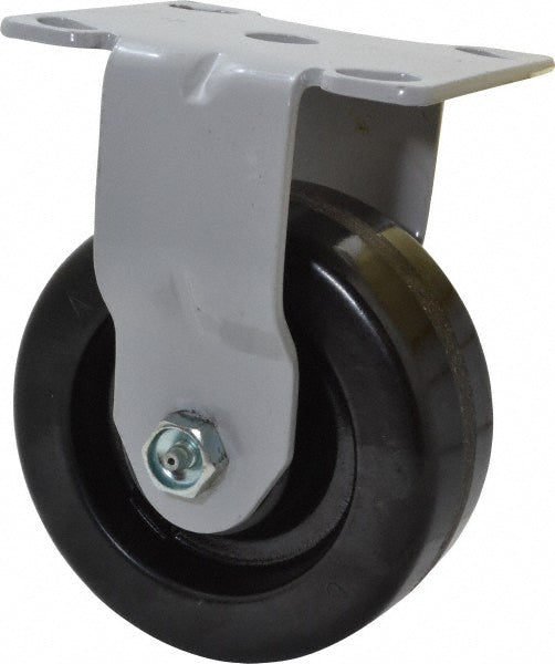 Fairbanks 1-N32-5-MC Rigid Top Plate Caster Phenolic, 5" Wheel Dia, 2" Wheel Width, 1,000 lb Capacity, 6-1/2" OAH