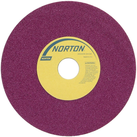 Norton 69936662104 Surface Grinding Wheel 8" Dia, 1/2" Thick, 1-1/4" Hole, 46 Grit, J Hardness