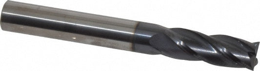 Kyocera SGS Precision Tools 30010 Square End Mill 5/16" Dia, 13/16" LOC, 4 Flute, Solid Carbide