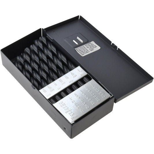 Value Collection 01406297 Drill Bit Set Taper Length Drill Bits, 29 Pc, 118 &deg, High Speed Steel