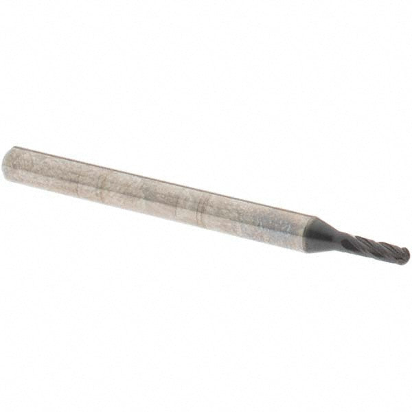 OSG 404-0625-BN11 Ball End Mill 0.0625" Dia, 0.1875" LOC, 4 Flute, Solid Carbide