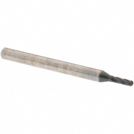 OSG 404-0625-BN11 Ball End Mill 0.0625" Dia, 0.1875" LOC, 4 Flute, Solid Carbide