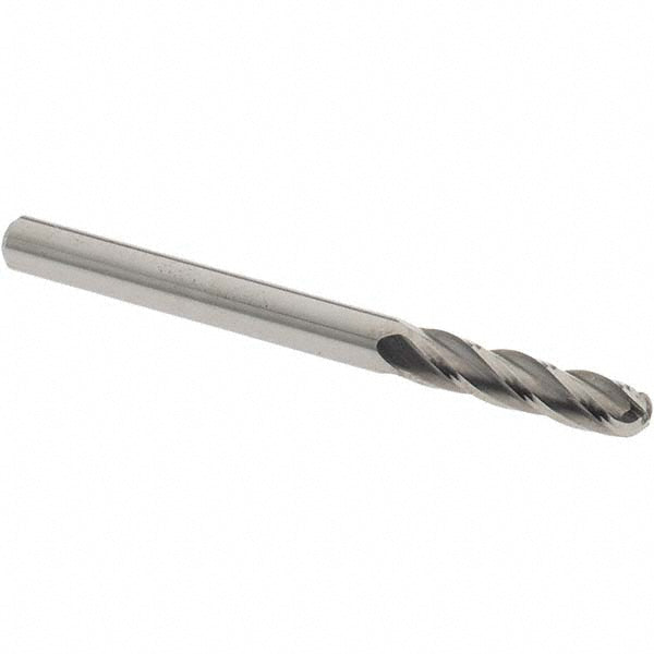 OSG 404-1250-BN Ball End Mill 0.125" Dia, 0.5" LOC, 4 Flute, Solid Carbide