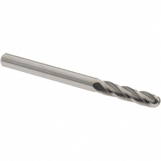 OSG 404-1250-BN Ball End Mill 0.125" Dia, 0.5" LOC, 4 Flute, Solid Carbide