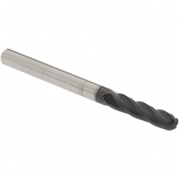 OSG 404-1250-BN11 Ball End Mill 0.125" Dia, 0.5" LOC, 4 Flute, Solid Carbide