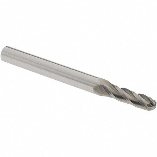OSG 404-1562-BN Ball End Mill 0.1563" Dia, 0.5625" LOC, 4 Flute, Solid Carbide