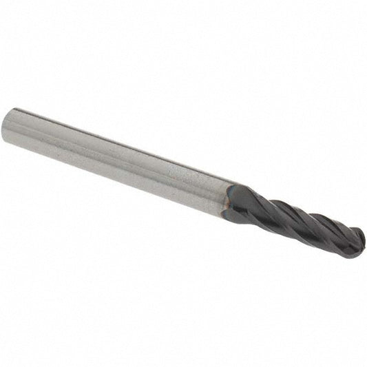 OSG 404-1562-BN11 Ball End Mill 0.1563" Dia, 0.5625" LOC, 4 Flute, Solid Carbide