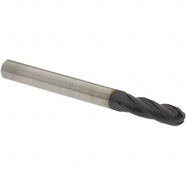 OSG 404-2344-BN11 Ball End Mill 0.2344" Dia, 0.75" LOC, 4 Flute, Solid Carbide