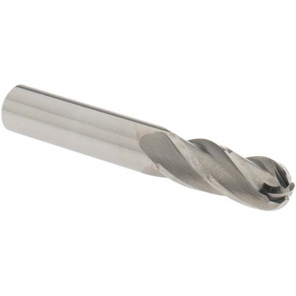OSG 404-3750-BN Ball End Mill 0.375" Dia, 1" LOC, 4 Flute, Solid Carbide