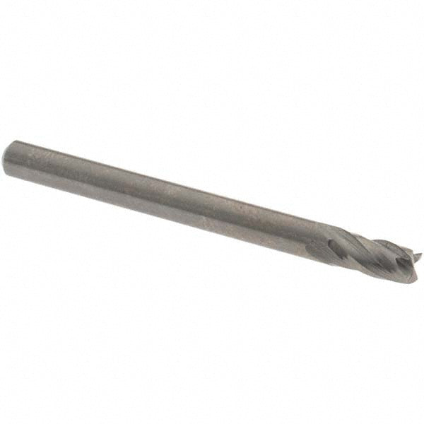 OSG 414-1250 Square End Mill 1/8'' Dia, 1/4'' LOC, 1/8'' Shank Dia, 1-1/2'' OAL, 4 Flutes, Solid Carbide