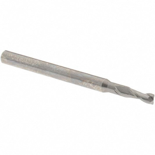 OSG 412-0938 Square End Mill 3/32'' Dia, 3/16'' LOC, 1/8'' Shank Dia, 1-1/2'' OAL, 2 Flutes, Solid Carbide