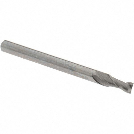OSG 412-1094 Square End Mill 7/64'' Dia, 7/32'' LOC, 1/8'' Shank Dia, 1-1/2'' OAL, 2 Flutes, Solid Carbide