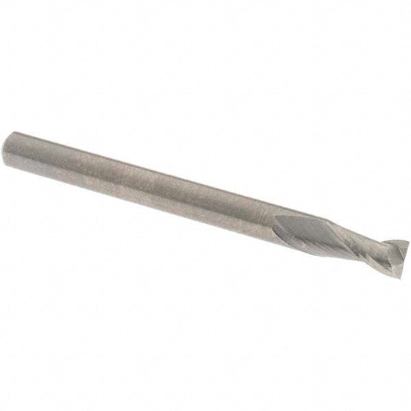 OSG 412-1250 Square End Mill 1/8'' Dia, 1/4'' LOC, 1/8'' Shank Dia, 1-1/2'' OAL, 2 Flutes, Solid Carbide