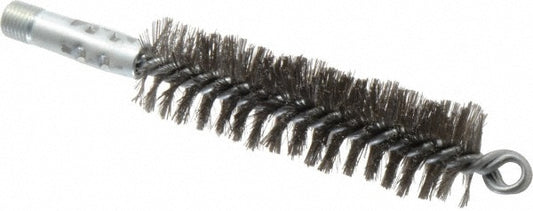 Schaefer Brush 43836 Double Stem/Spiral Tube Brush 1-1/4" Dia, 7-1/4" OAL, Stainless Steel Bristles