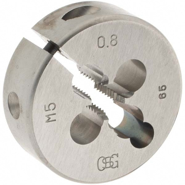 OSG 46074 Round Die M5x0.8, 25 mm OD, High Speed Steel
