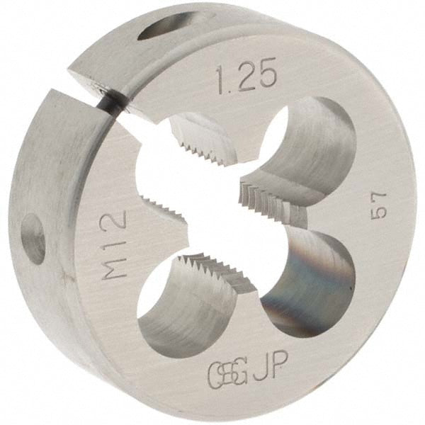 OSG 46154 Round Die M12x1.25, 38 mm OD, High Speed Steel