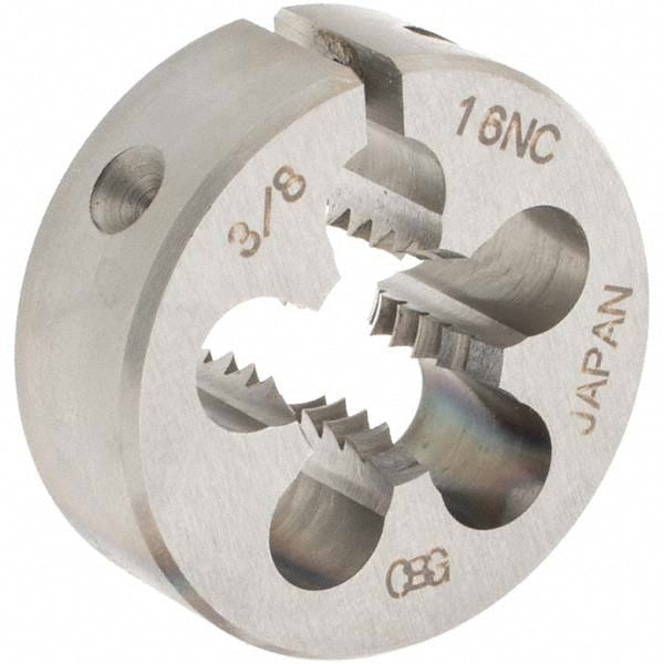 OSG 2703500 Round Die 3/8-16, 1" OD, High Speed Steel