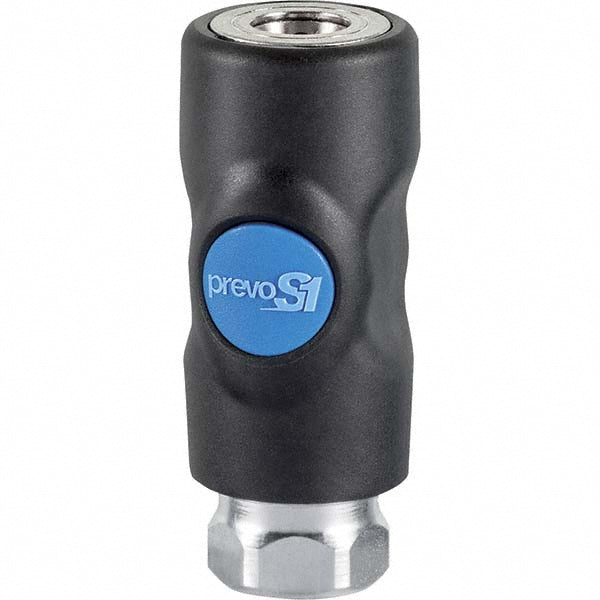 Prevost ISI 061202 Pneumatic Hose Coupling 3/8" Thread, 1/4" Body Dia, Industrial Interchange