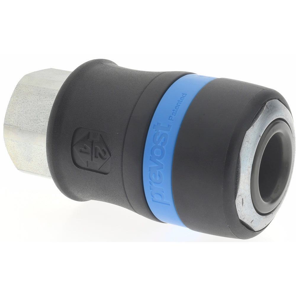 Prevost ISG 111203VALB Pneumatic Hose Coupling 1/2" Thread, 1/2" Body Dia, Industrial Interchange