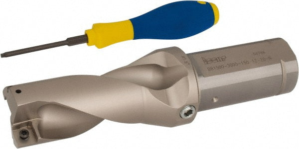 Iscar 3201806 Indexable Insert Drill DR1500-3000-150-12-2DN, 1-1/2" Max Dia, 3" Max Depth, 2xD, 1-1/2" Shank Dia