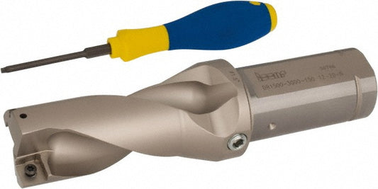 Iscar 3201806 Indexable Insert Drill DR1500-3000-150-12-2DN, 1-1/2" Max Dia, 3" Max Depth, 2xD, 1-1/2" Shank Dia