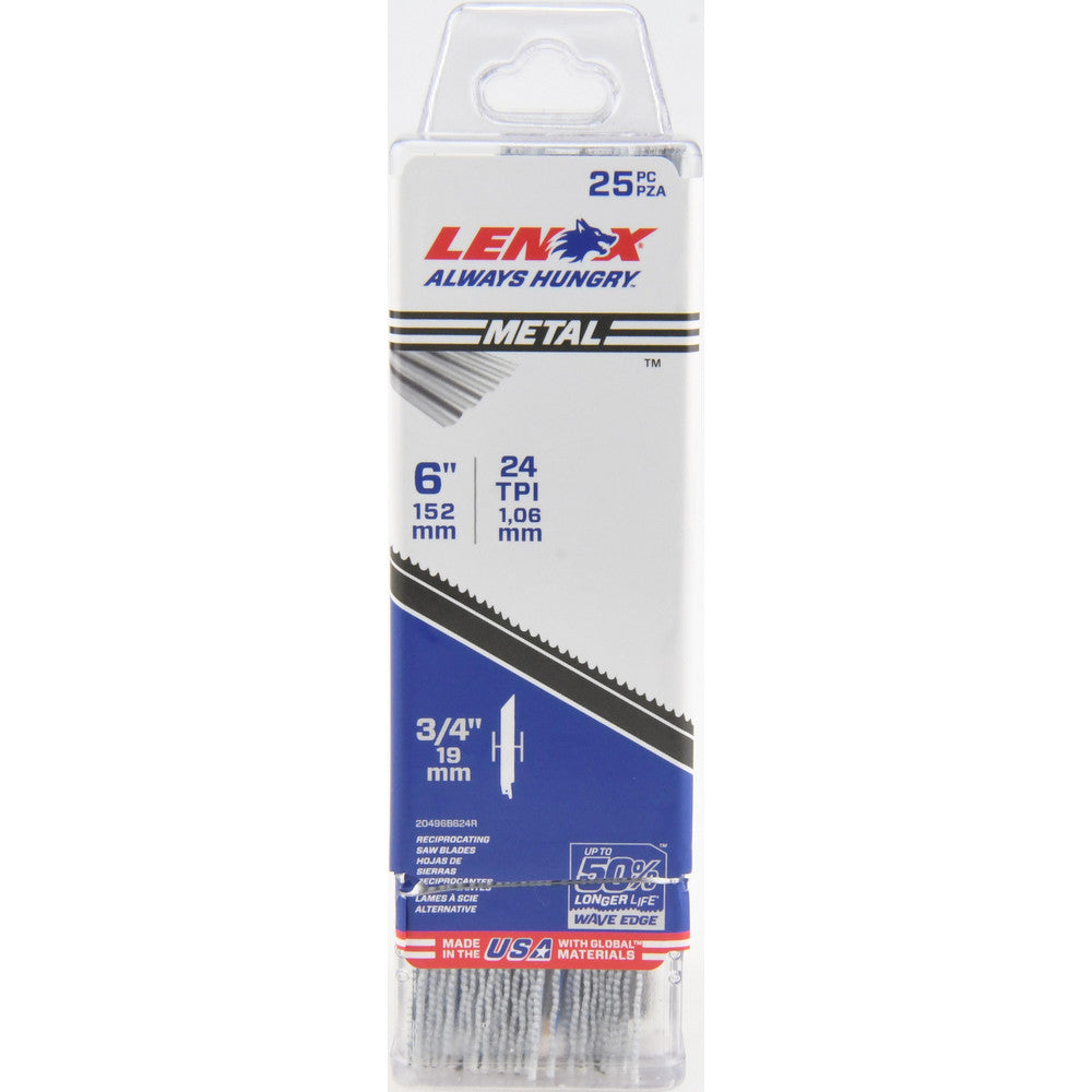 Lenox 20496B624R Reciprocating Saw Blade Bi-Metal