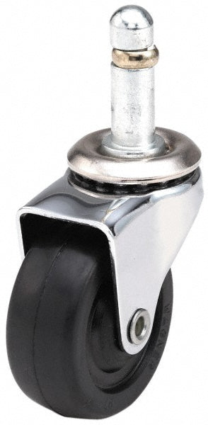 E.R. Wagner 9F4952009000201 2" Diam x 13/16" Wide x 2-1/2" OAH Stem Mount Swivel Caster